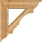 Ekena Millwork Balboa Traditional Rough Sawn Bracket w/ Offset Brace, Western Red Cedar, 8"W x 30"D x 30"H BKT0806X30X30BOA01RWR - alternate 2